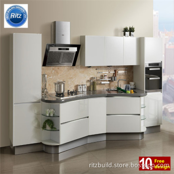 Customized Design High Quality Lacquer Bake Kitchen Cabinet Home Kitchen Cabinet
